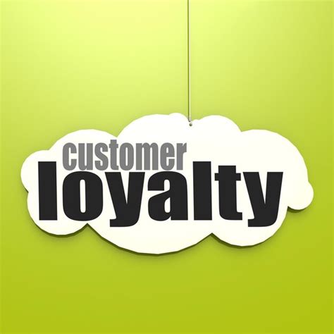 White cloud with customer loyalty | Premium Photo