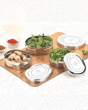 Buy Ebun Stainless Steel See Through Small Containers | Small ...