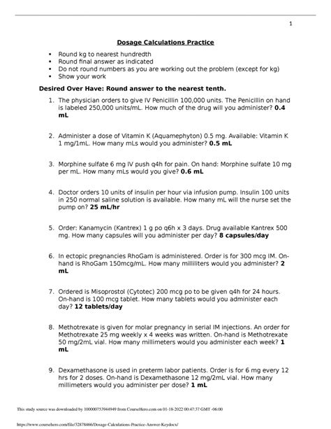 Image result for Dosage Calculation Nurse Practice Problem