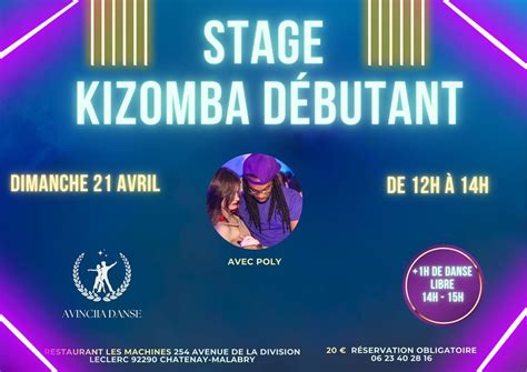 Stage de Kizomba Débutant - Dimanche 21 Avril, Restaurant Les Machines ...