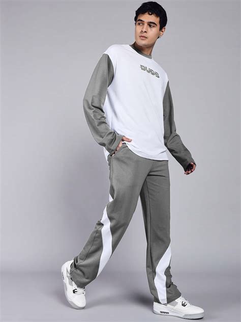 CELESTINE COOL RELAXED FIT CO-ORD SET WHITE GREY | Buy Online at ...