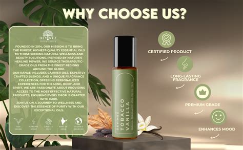 Buy Devinez Tobacco Vanilla Perfume Oil Roll-On | Alcohol-Free, Long ...