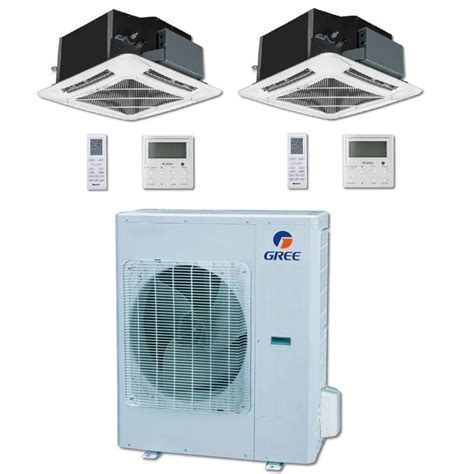 GREE Multi Gen2 Series 24,000 BTU 2-Zone Ceiling Cassette 18K+12K ...