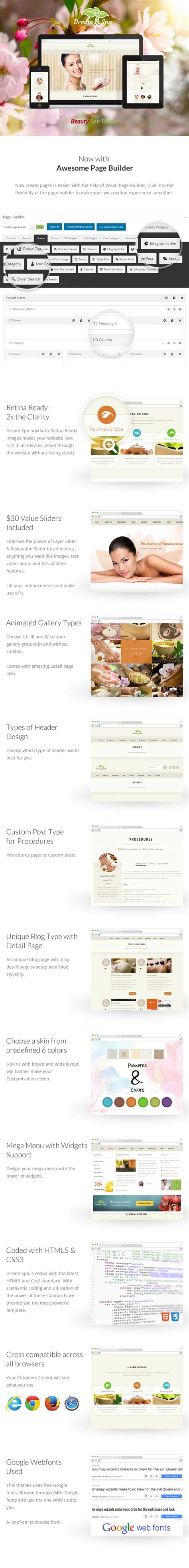 dream spa v2 3 salon spa wordpress theme