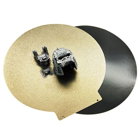 Round 309mm in Dia Spring Steel Build Plate with Textured Double Sided ...