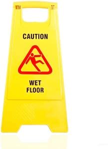 DONIZARD WET FLOOR Sign Board Yellow Caution Sign Board Safety Plastic ...