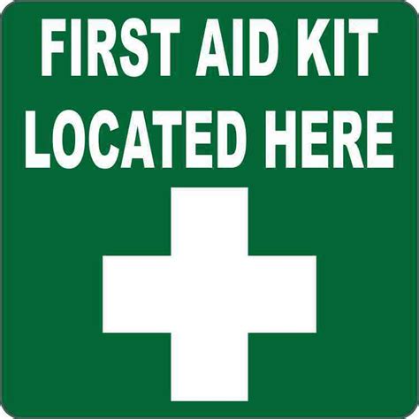 Image result for First Aid Location. Sign