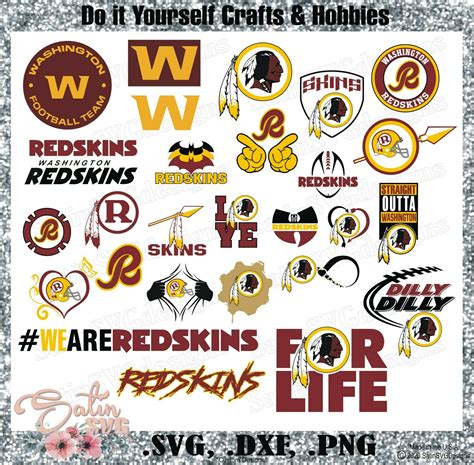 Washington Football Team (formerly Redskins) Design Set NEW SVG Files, NFL Football - Cricut ...