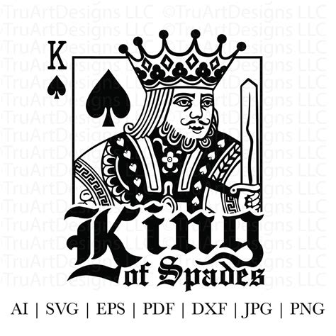 King Png, King of Spades Svg, King Png, Playing Card Svg, King of ...