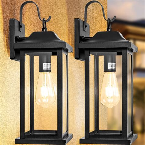 Roravilila 2-Pack 17 Inch Large Outdoor Light Fixtures, Exterior Matte ...