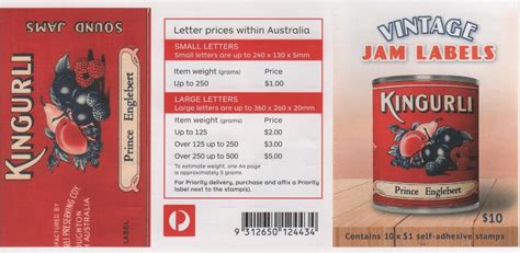 Vintage Jam Labels -Australia 2018 – Stamp Digest