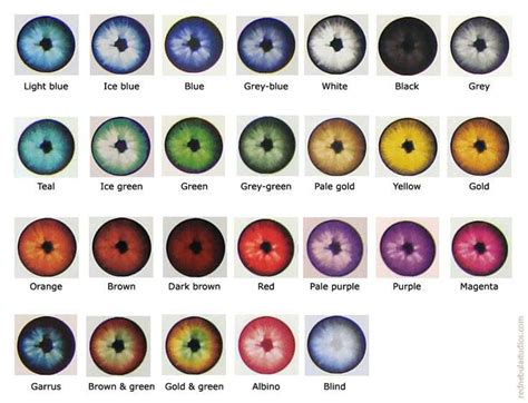 Image result for Eye Color Rarity Chart
