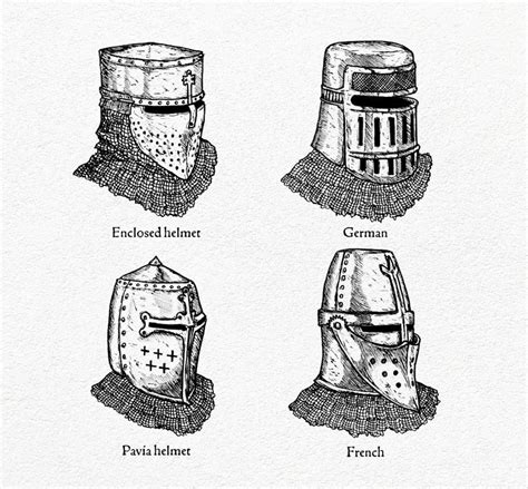 14th Century Knight Armour Helmet Armor Arm Armor Medieval Helmets ...