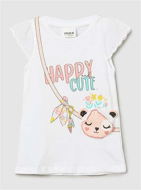 Buy Girls Appliqued T-shirt Online at just Rs. 399.0 - 1000013849167 ...