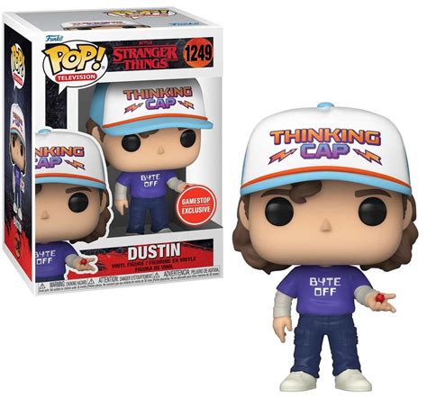 Buy Funko Stranger Things POP! Television Dustin w Thinking Cap Vinyl ...