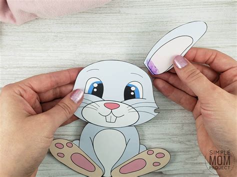 Free Cut and Paste Bunny Rabbit Craft – Simple Mom Project