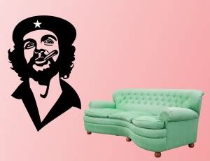 Suman Wall Sticker 59 cm CHE GUEVARA WALL STICKER Self Adhesive Sticker ...
