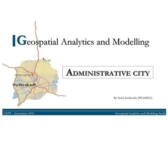 Geo-Spatial Analytics and Modelling | CEPT - Portfolio