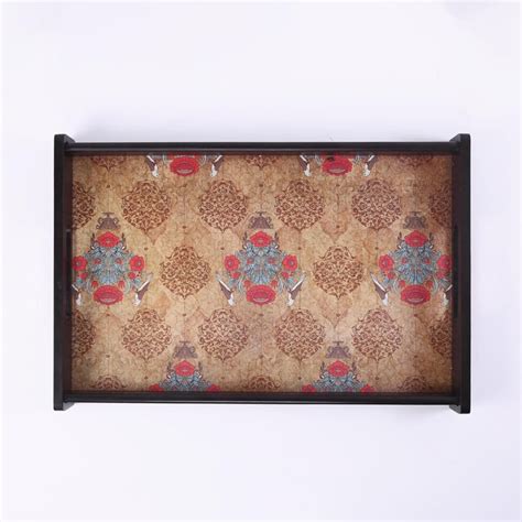 Buy WONDERCHEF Casablanca Multicolour Traditional Motif Wooden Serving ...