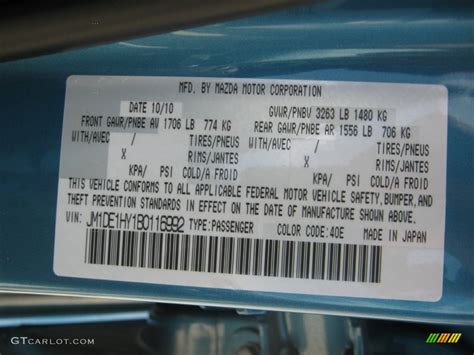 Image result for Mazda Color Code 42M