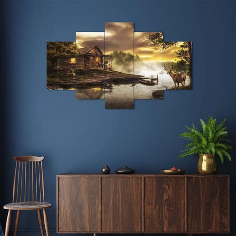 daya craft store Set of Five Framed Painting for Wall Decoration, 3D ...