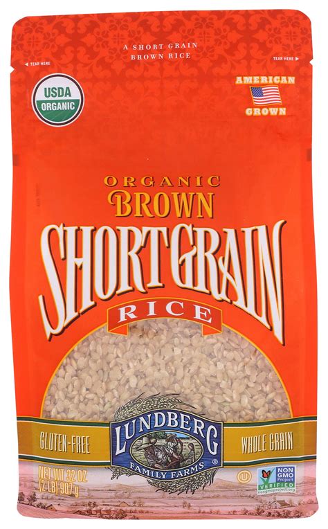 Lundberg Organic Short Grain Brown Rice, 2 pound -- 6 per case.