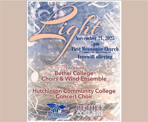 "Light": Hutchinson Community College Choir and Bethel College Concert ...