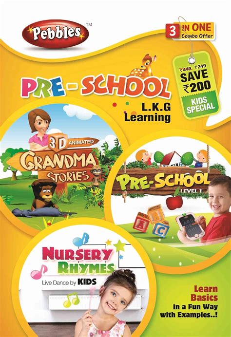 Preschool - Rhymes, Flowers, colors and Grandma stories: Amazon.in ...