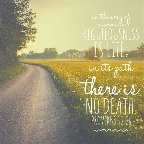 Proverbs 12:28 Righteousness – Encouraging Bible Verses