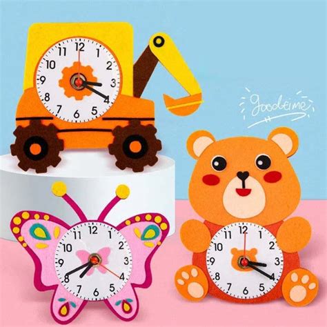 DIY Handmade Cartoon Clock – Fun Kids’ Craft & Learning Gift – Giftoo