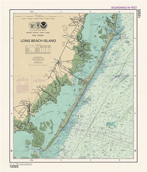 LONG BEACH ISLAND, New Jersey - 2012 Nautical Chart