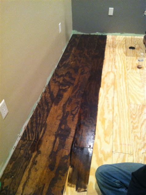 How To Do A Burnt Plywood Floor - kitchencor