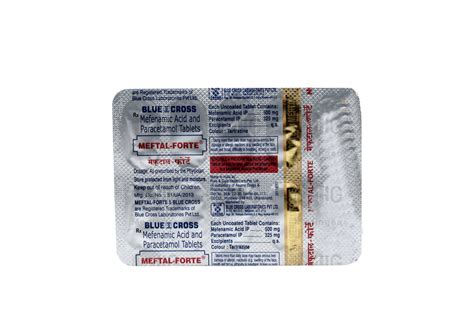 Meftal Forte Tablet : Uses, Benefits, Price, and Substitutes