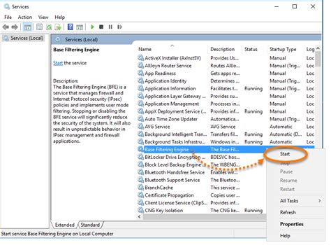 Image result for Base Filtering Engine Error 0X80320009