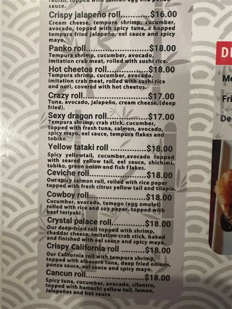 Tekkamaki Sushi Menu - Updated October 2025