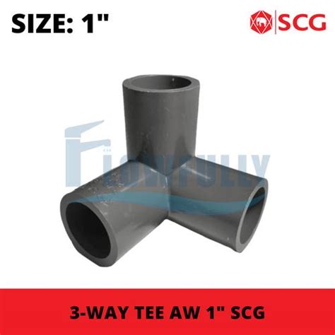 Jual 3 WAY TEE AW 1 INCH SCG PVC TEBAL TEE ELBOW 3 SUDUT 3 LUBANG T ...