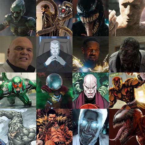 Villanos Espectaculares Del Hombre Araña