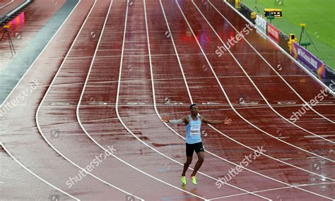 Isaac Makwala Botswana Running 200m Time Editorial Stock Photo - Stock ...