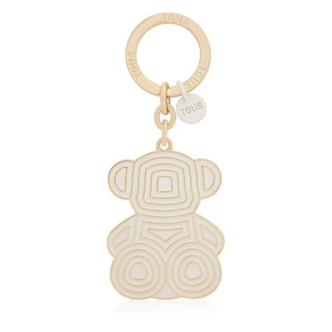 Llavero beige Bold Bear Lines | TOUS