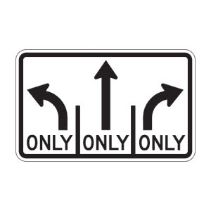 Image result for Intersection Lane Control Sign