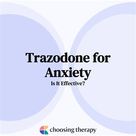 Does Trazodone Help With Anxiety?