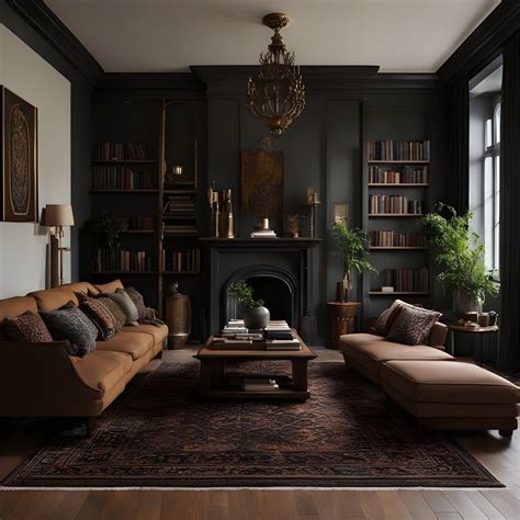 17 Elegant Dark Academia Living Room Ideas to Transform Your Space ...