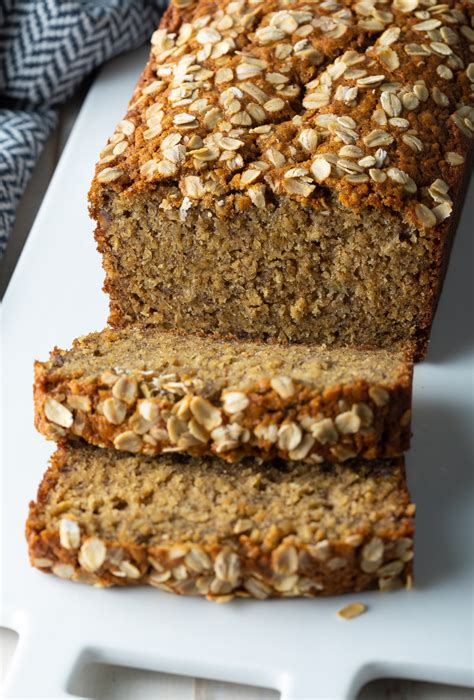 Award-Winning Oatmeal Banana Bread (Vegan Subs!)