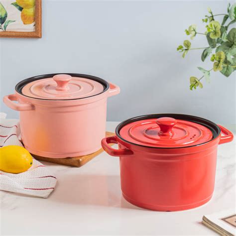 Ceramic Stock Pot With Lid Medium Online - Premium Cooking Pot | Nestasia