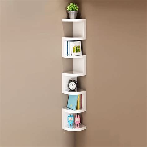 Buy XIAOLIN Corner Wall Shelf Storage Rack Bedroom Living Room Dining ...