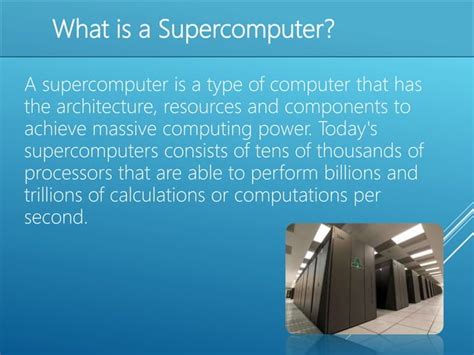 Image result for Supercomputer Short Note