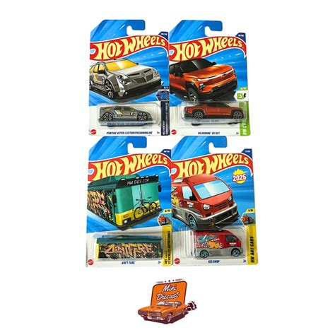 Hot Wheels Mainline (Set of 4) – Pontiac Aztek Custom / Silverado EV R ...