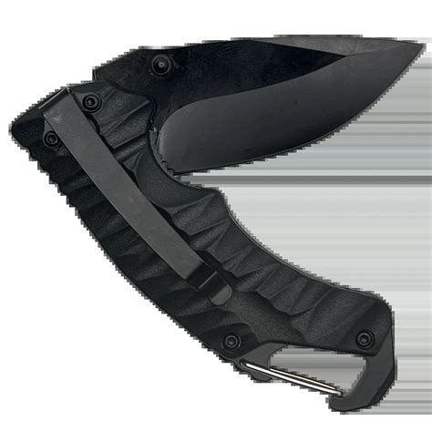Ultra-Edge Harpoon Point Liner Lock Knife (Black, Coated Blade ...