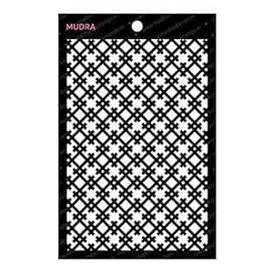 MUDRA STAMP Geo Pattern 4"x6" Stencils for DIY Home Decors, Crafts and ...