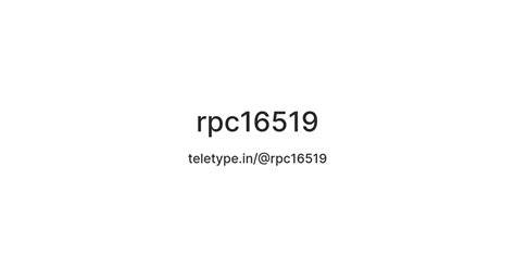 rpc16519 — Teletype
